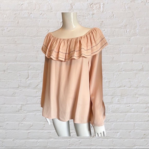 Club Monaco off the shoulder shirt small - Picture 1 of 7